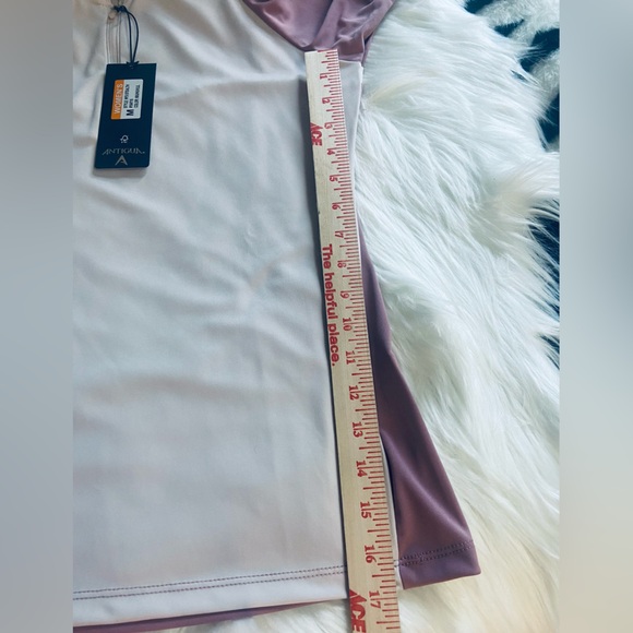 NWT Antigua Sz M Mauve & Taupe Short Sleeve Women’s Golf Shirt - Picture 9 of 9